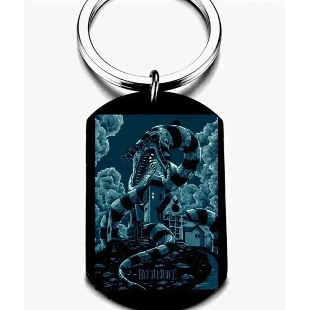 Beetlejuice Hot Sandworm Horror Movie Halloween Keychain
